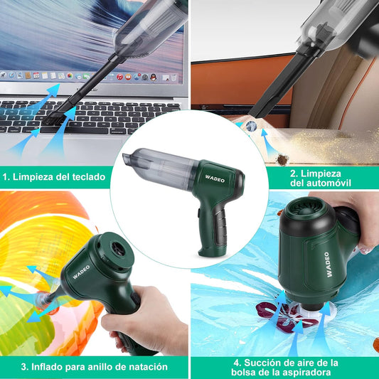 🌀 Aspirador de coche portátil 3 en 1